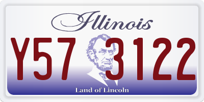IL license plate Y573122