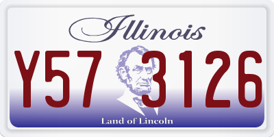IL license plate Y573126