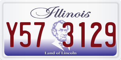IL license plate Y573129
