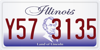 IL license plate Y573135
