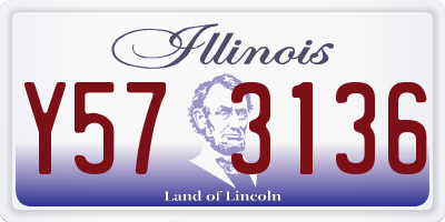 IL license plate Y573136
