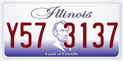 IL license plate Y573137