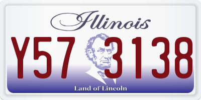 IL license plate Y573138