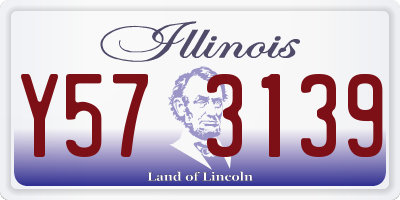 IL license plate Y573139