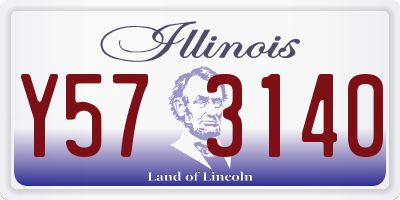 IL license plate Y573140