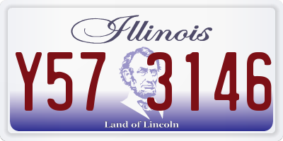 IL license plate Y573146