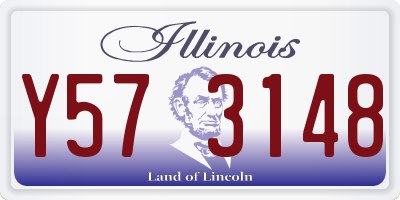 IL license plate Y573148