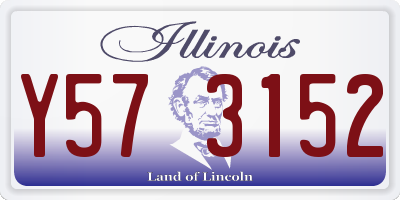 IL license plate Y573152