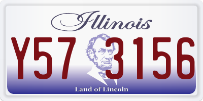 IL license plate Y573156