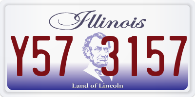 IL license plate Y573157