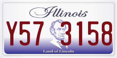 IL license plate Y573158