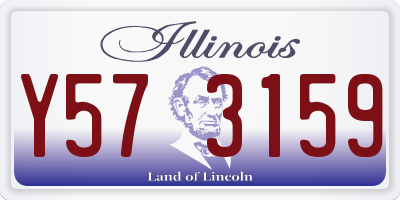 IL license plate Y573159