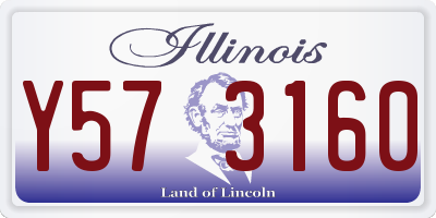 IL license plate Y573160
