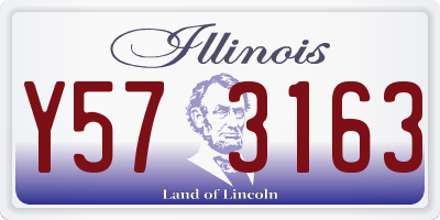 IL license plate Y573163