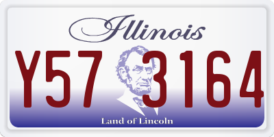 IL license plate Y573164