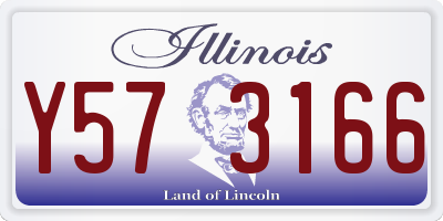 IL license plate Y573166