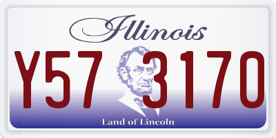 IL license plate Y573170