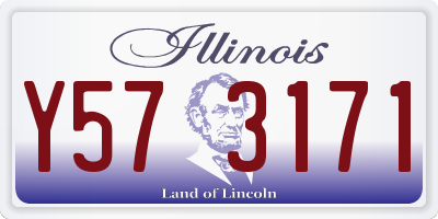 IL license plate Y573171