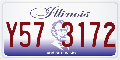 IL license plate Y573172