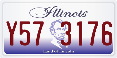 IL license plate Y573176