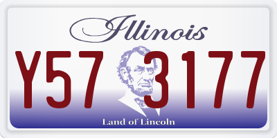 IL license plate Y573177