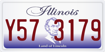 IL license plate Y573179