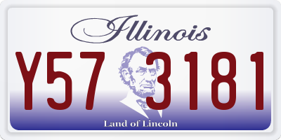 IL license plate Y573181