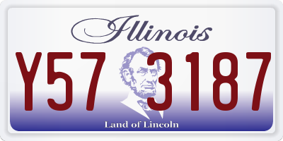 IL license plate Y573187