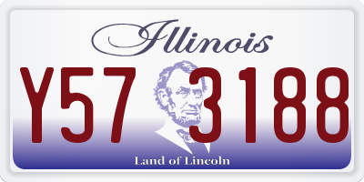 IL license plate Y573188