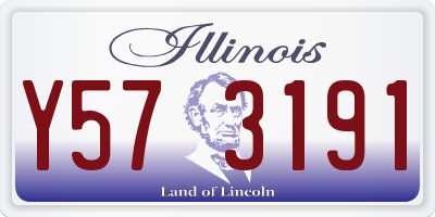 IL license plate Y573191