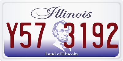 IL license plate Y573192