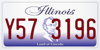 IL license plate Y573196
