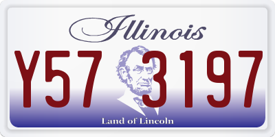 IL license plate Y573197