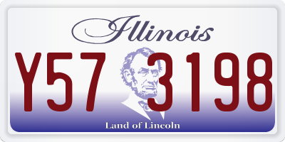 IL license plate Y573198