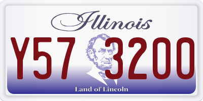 IL license plate Y573200