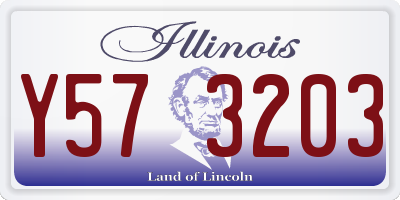 IL license plate Y573203