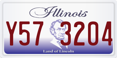 IL license plate Y573204