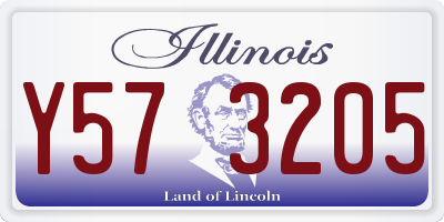 IL license plate Y573205