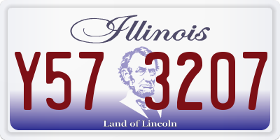 IL license plate Y573207