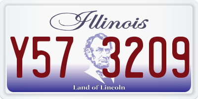 IL license plate Y573209