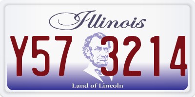 IL license plate Y573214