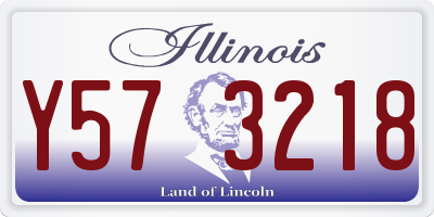IL license plate Y573218