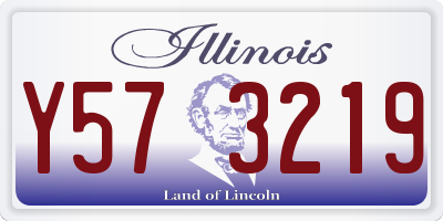 IL license plate Y573219