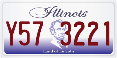 IL license plate Y573221