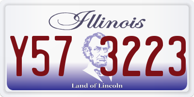 IL license plate Y573223