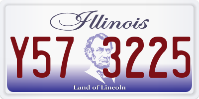 IL license plate Y573225