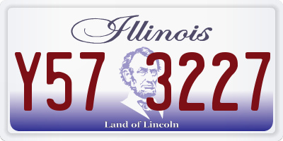 IL license plate Y573227