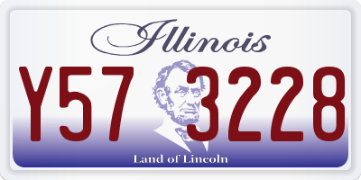 IL license plate Y573228