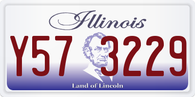 IL license plate Y573229