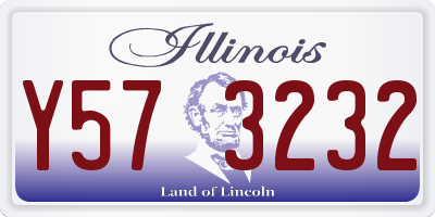 IL license plate Y573232